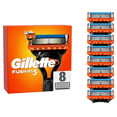 Gillette Fusion 5 Rasierklingen für Rasierer, 8 Ersatzklingen für Nassrasierer Herren mit 5-fach Klinge, Made in Germany im Sale